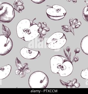 Vektor nahtlose Muster der Herbst Muster. Hand Vector Illustration gezeichnet Stock Vektor