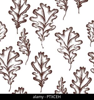 Vektor nahtlose Muster der Herbst Muster. Hand Vector Illustration gezeichnet Stock Vektor