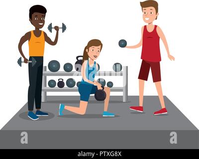 Gruppe von Athleten Sport Stock Vektor