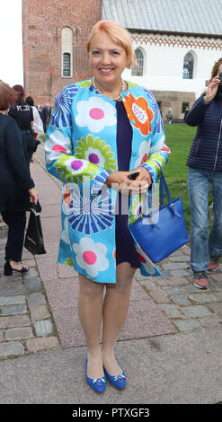 Guido Maria Kretschmer und Frank Mutters feiern ihre Hochzeit auf Sylt in der St. Severin Kirche in Keitum Guido Maria Kretschmer und Frank Mutters feiern Hochzeit auf Sylt in der St. Severin Kirche in Keitum Mit: Claudia Roth Wo: Sylt, Deutschland Wann: 08 Sep 2018 Credit: Starpress/WENN.com Stockfoto