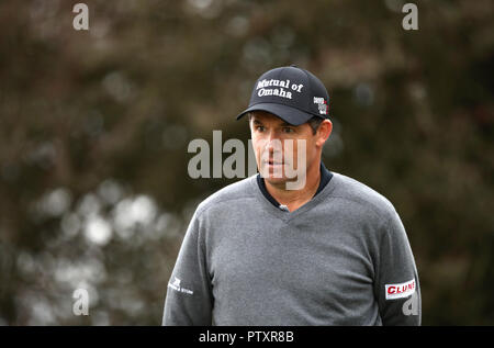 Padraig Harrington während der Tag einer der britischen Meister an der Walton Heath Golf Club, Surrey. Stockfoto