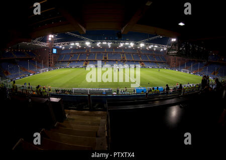 Allgemeine Ansicht Luigi Ferraris Stadium während der UEFA Nationen Liga Freundschaftsspiel zwischen Italien 1-1 Ukraine bei Luigi Ferraris Stadium am 10. Oktober 2018 in Genua, Italien. Credit: Maurizio Borsari/LBA/Alamy leben Nachrichten Stockfoto