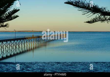 Am Pier der Fowlers Bay Ceduna Australien Stockfoto