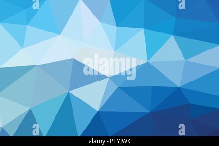 Hellblau vektor Low Poly crystal Hintergrund. Polygon Design Pattern. Low Poly Hintergrund.