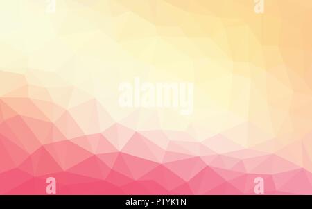 Light pink orange Vektor Low Poly crystal Hintergrund. Polygon Design Pattern. Low Poly Hintergrund. Stock Vektor