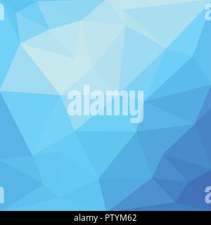 Low Poly abstrakt blau hintergrund, bestehend aus Dreiecken. Vector Art. Stock Vektor