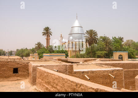 Sudan Khartum Altstadt Stadt altes Dorf in der Hauptstadt des Sudan Khartum in der Nähe von Omdurman. Stockfoto