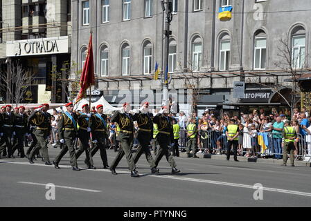 Militärparade in der ukrainischen Hauptstadt Stockfoto