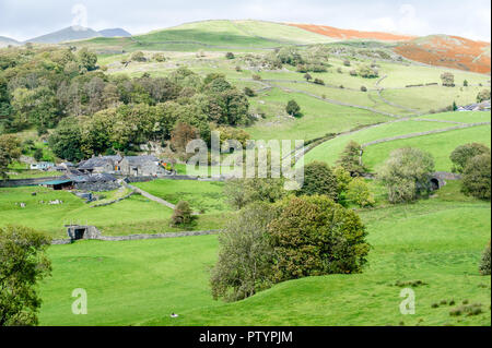 Typische Bauernhof im Lake District. Stockfoto