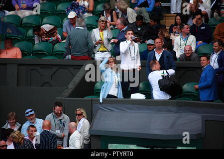 Wimbledon 2. Juli 2016, Andy Murray's Frau Kim Sears Stockfoto