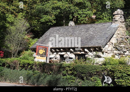 Das hässliche Haus Teestube, Wales, Großbritannien Stockfoto