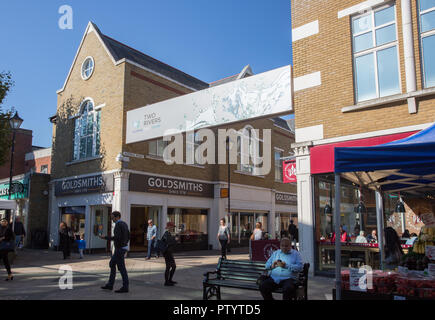 High Street, Zentrum, Staines-upon-Thames, Surrey Stockfoto
