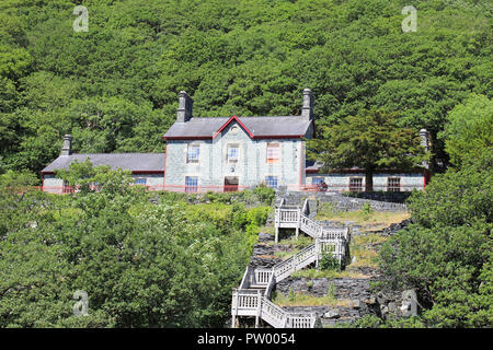 Steinbruch Krankenhaus, Dinorwic Steinbruch, Padarn Country Park, Llanberis, Wales Stockfoto