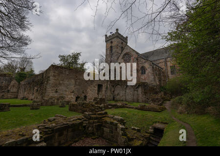 Abtei in folgende Sehenswürdigkeiten: Culross, Dunfermline, Fife, Schottland, Vereinigtes Königreich Stockfoto