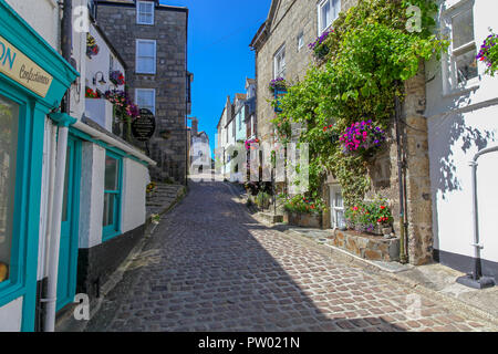 Die Meeräschen bed and breakfast guest house, Bunker Hill, St. Ives, Cornwall, England, Großbritannien Stockfoto