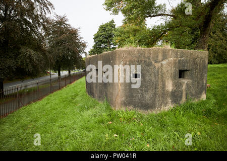 Clarke Gärten Bunker auf dem Gelände des Allerton hall Liverpool Merseyside England Großbritannien Stockfoto