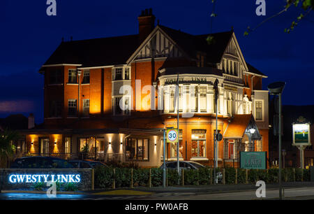 Das Links Hotel, Llandudno, Conwy, North Wales. Bild im Oktober 2018 übernommen. Stockfoto