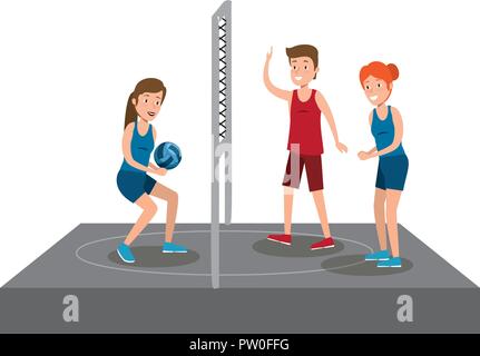 Gruppe von Athleten Sport Stock Vektor