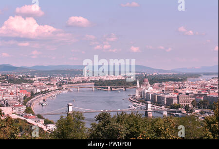 Budapest Luftaufnahme August 2018 Stockfoto