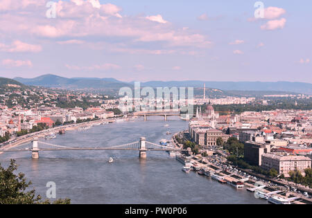 Budapest Luftaufnahme August 2018 Stockfoto