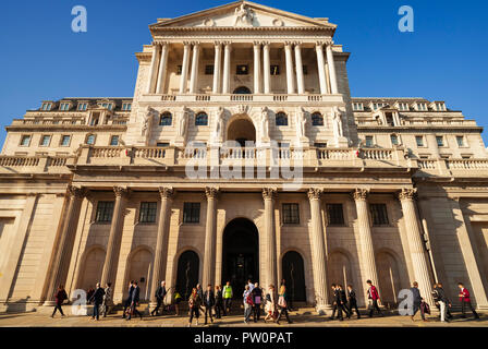 Die Bank of England. Stockfoto