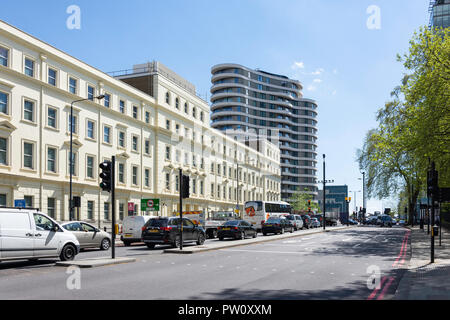 Der Vauxhall Bridge Road, Pimlico, Westminster, London, England, Vereinigtes Königreich Stockfoto