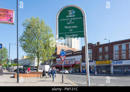 Neasden Lane, Neasden, London Borough von Brent, Greater London, England, Vereinigtes Königreich Stockfoto