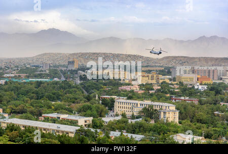 Kabul Afghanistan city Scape die Skyline der Hauptstadt Kabul, Hügel und Berge mit Häusern und Gebäuden Stockfoto