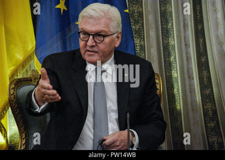 Präsident der Bundesrepublik Deutschland, Frank Walter Steinmeier, bei seinem offiziellen Besuch in Athen. Stockfoto