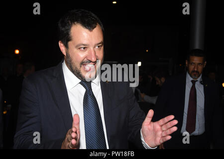 Rom Italien 11. Oktober 2018 - Maxxi - Exposure Rino Barillari der König von Paparazzi Fotocall Matteo Salvinii Gast Credit: Giuseppe Andidero/Alamy Live News Stockfoto