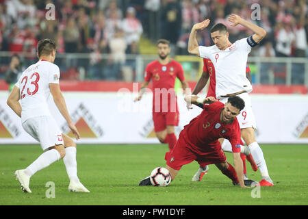 Chorzow, Polen. 11. Okt 2018. UEFA Nationen Liga 2019: Polen - Portugal o/p Credit: Marcin Kadziolka/Alamy leben Nachrichten Stockfoto