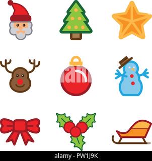 Weihnachts-set Stock Vektor