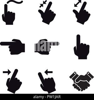 Handgesten Stock Vektor