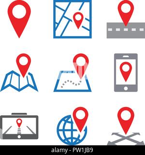 Karte Stifte Farbe Stock Vektor