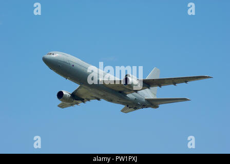 RAF, Royal Air Force Lockheed Tristar Tanker Transportflugzeug. Umgebautes ziviles Lockheed L-1011-500 TriStar-Flugzeug, das zuvor von BA betrieben wurde Stockfoto