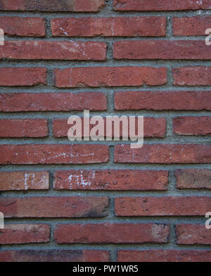 Leere Red brick wall Textur Hintergrund Stockfoto