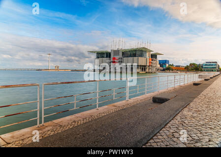 Lissabon Portugal. 10. Oktober 2018. Parque das Nacoes in Lissabon Lissabon, Portugal. Stockfoto