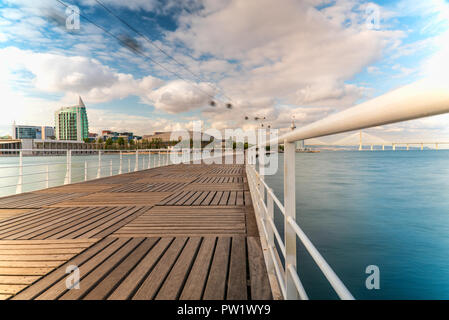 Lissabon Portugal. 10. Oktober 2018. Parque das Nacoes in Lissabon Lissabon, Portugal. Stockfoto