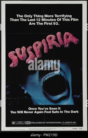 Original Film Titel: SUSPIRIA. Englischer Titel: SUSPIRIA. Jahr: 1977. Regie: Dario Argento. Credit: SEDA SPETTACOLI/INT'L KLASSIKER 20. C.F. /Album Stockfoto