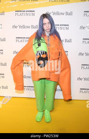 American Express und Pharrell Williams Host die gelbe Kugel im Brooklyn Museum für Kunst Bildung allgemein Mit: Billie Eilish Wo: New York, New York, United States Wenn: 10 Sep 2018 Credit: Derrick Salters/WENN.com Stockfoto