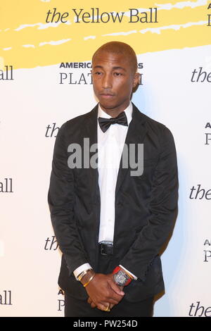 American Express und Pharrell Williams Host die gelbe Kugel im Brooklyn Museum für Kunst Bildung allgemein Mit: Pharrell Williams Wo: New York, New York, United States Wenn: 10 Sep 2018 Credit: Derrick Salters/WENN.com Stockfoto