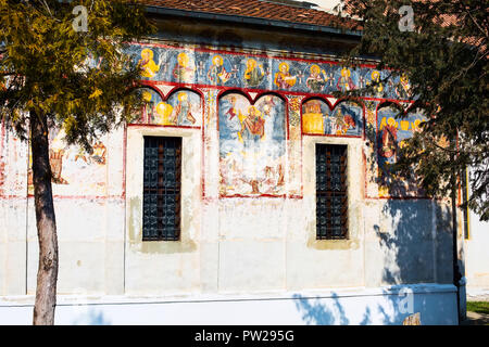 Brasov, Rumänien, Fassade der St. Nikolaus Kirche in Kronstadt, Siebenbürgen, Rumänien Stockfoto