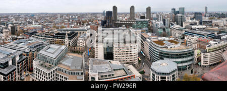 Um die UK-Panorama nördlich von St. Paul's Cathedral Stockfoto