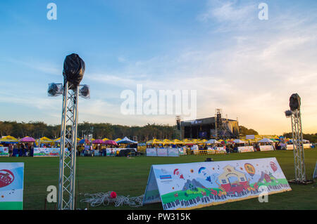 Chiang Rai, Thailand - 30. November 2017: Farm Festival auf dem Hügel 2017, die Veranstaltung in Singha Park Chiang Rai. Stockfoto