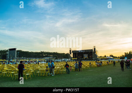 Chiang Rai, Thailand - 30. November 2017: Farm Festival auf dem Hügel 2017, die Veranstaltung in Singha Park Chiang Rai. Stockfoto