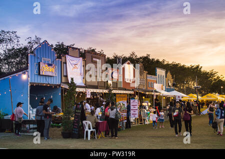 Chiang Rai, Thailand - 30. November 2017: Farm Festival auf dem Hügel 2017, die Veranstaltung in Singha Park Chiang Rai. Stockfoto