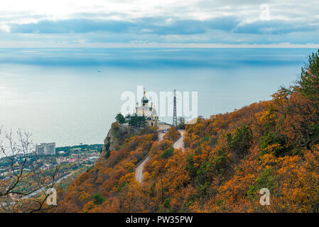 Kirche der Auferstehung Christi, Foros Kirche auf den Felsen auf der Krim, Russland Stockfoto