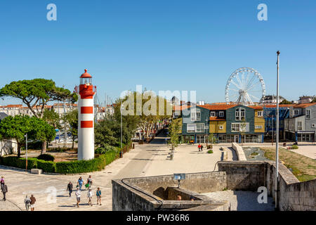 Le Gabut, distrcit in der Nähe der Hafen von La Rochelle und der Leuchtturm, Charente Maritime, Nouvelle-Aquitaine, Frankreich Stockfoto
