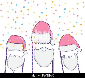 Weihnachten stand Requisiten cartoons Stock Vektor