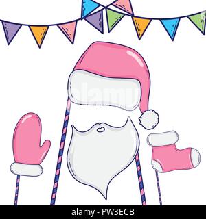Weihnachten stand Requisiten cartoons Stock Vektor